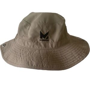 Mission Cooling Boonie Hat Wide Brim Light Weight unisex Khaki UPF 50